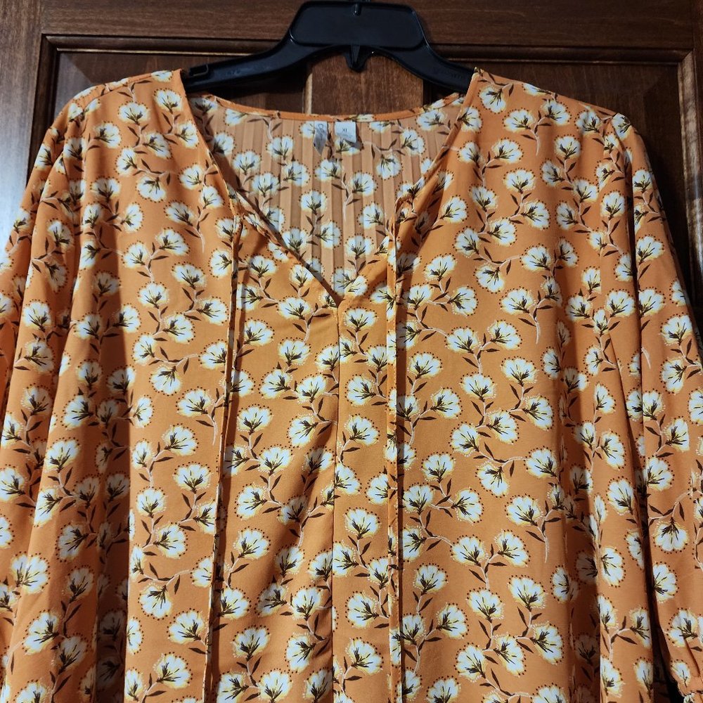 CATO Plus Size Floral Top